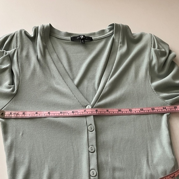 7 For All Mankind Button Up Cardigan (Size Medium) NWT - Picture 7 of 10